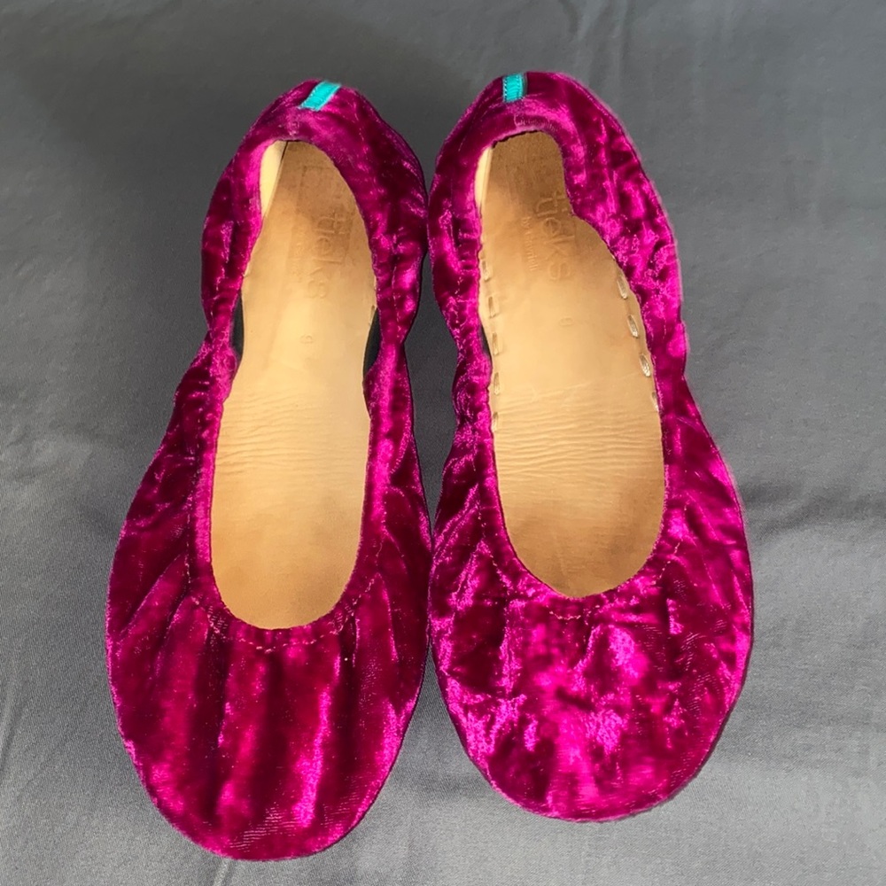Tieks Tyrian Velvet Ballet Flats Size 9